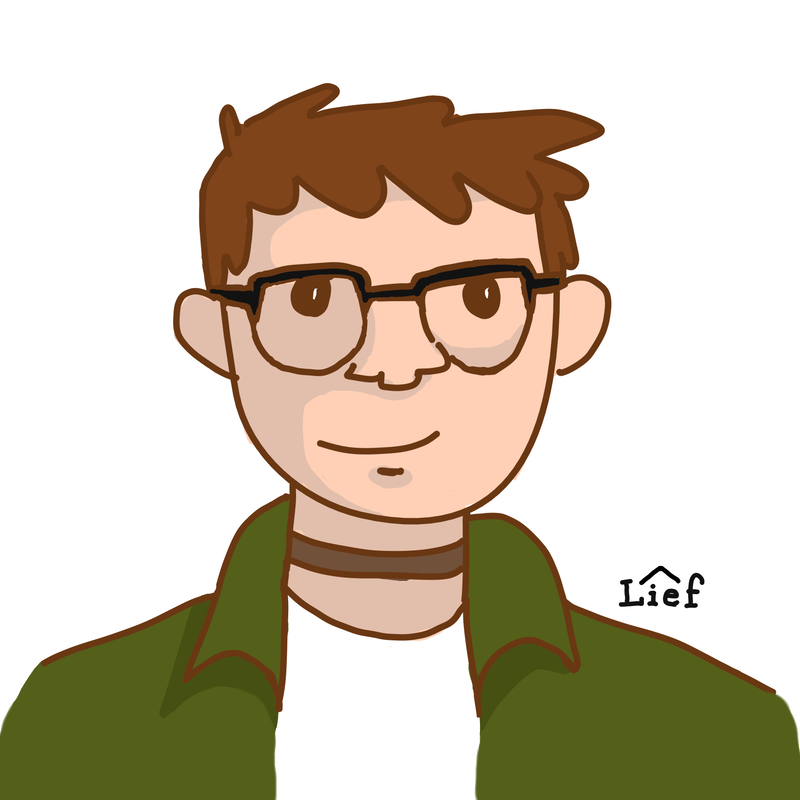 A cartoon drawing of Lief